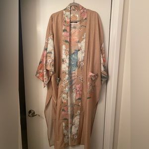 Peacock Kimono open front